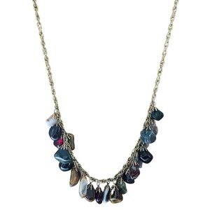 Vintage Gemstone Beads Chunky Necklace Boho Chic Statement Fashion Jewelry Women